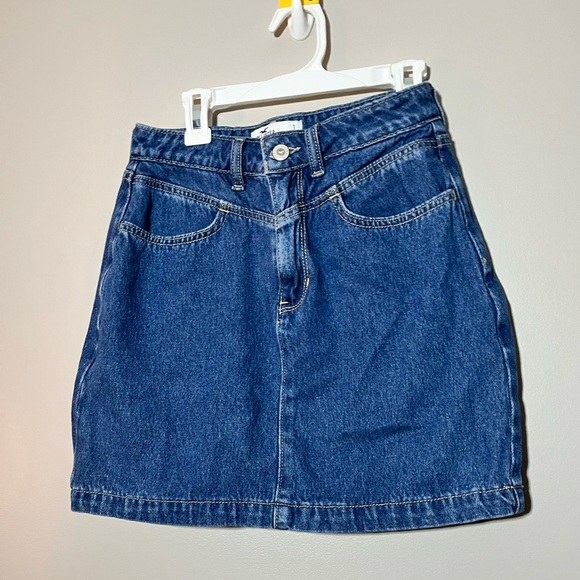 Ultra High Rise Jean Skirt - Picture 1 of 3